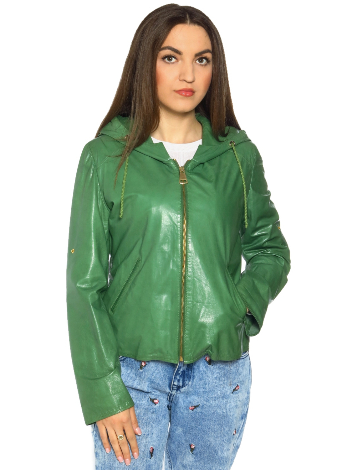 

Женская кожаная куртка Jaguar leather BEL2202g XL Зеленый