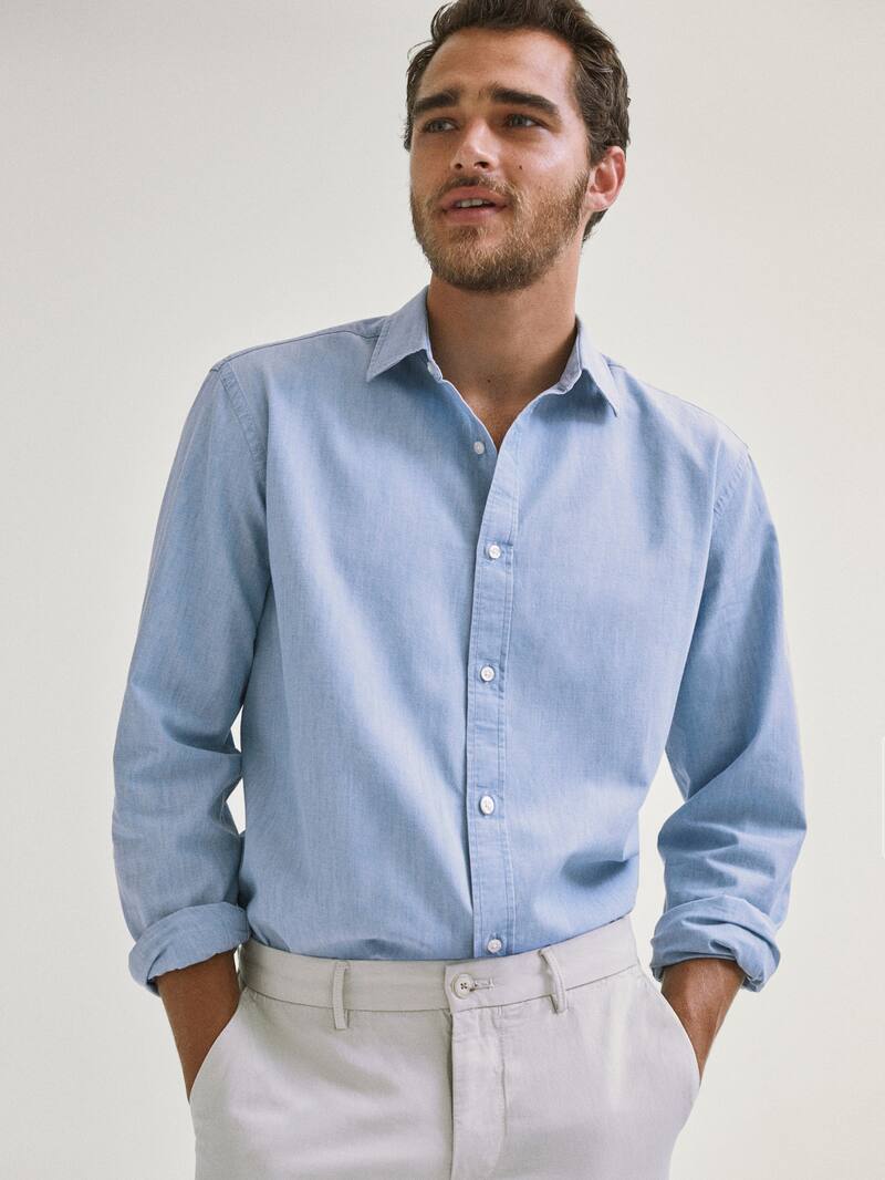 

Сорочка Massimo Dutti 0169/169/400SK L с.синій