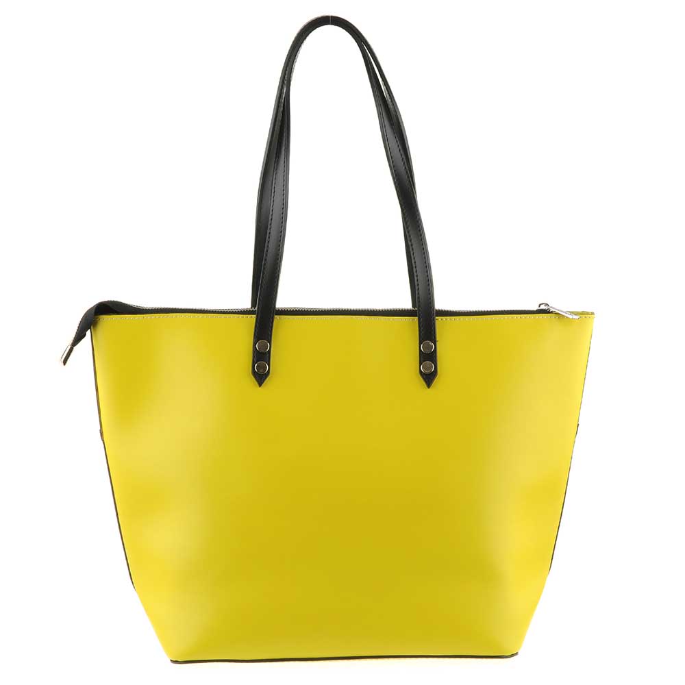 

Деловая Сумка Italian Bags 13345_lemon Кожаная Лимонный