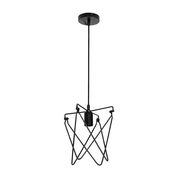 

Подвесной Светодиодный светильник LED HOROZ KEPLER, мax.60W, Е27, черный (5816)