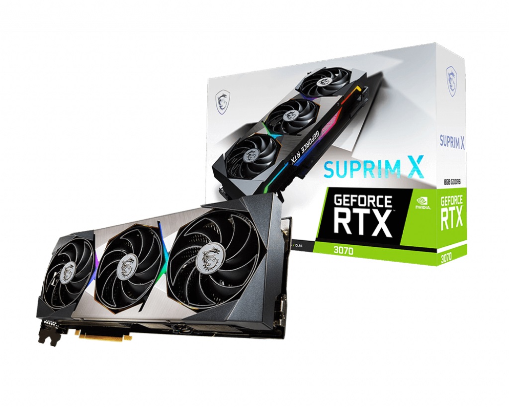 

Видеокарта GF RTX 3070 8GB GDDR6 SUPRIM X MSI (GeForce RTX 3070 SUPRIM X 8G)