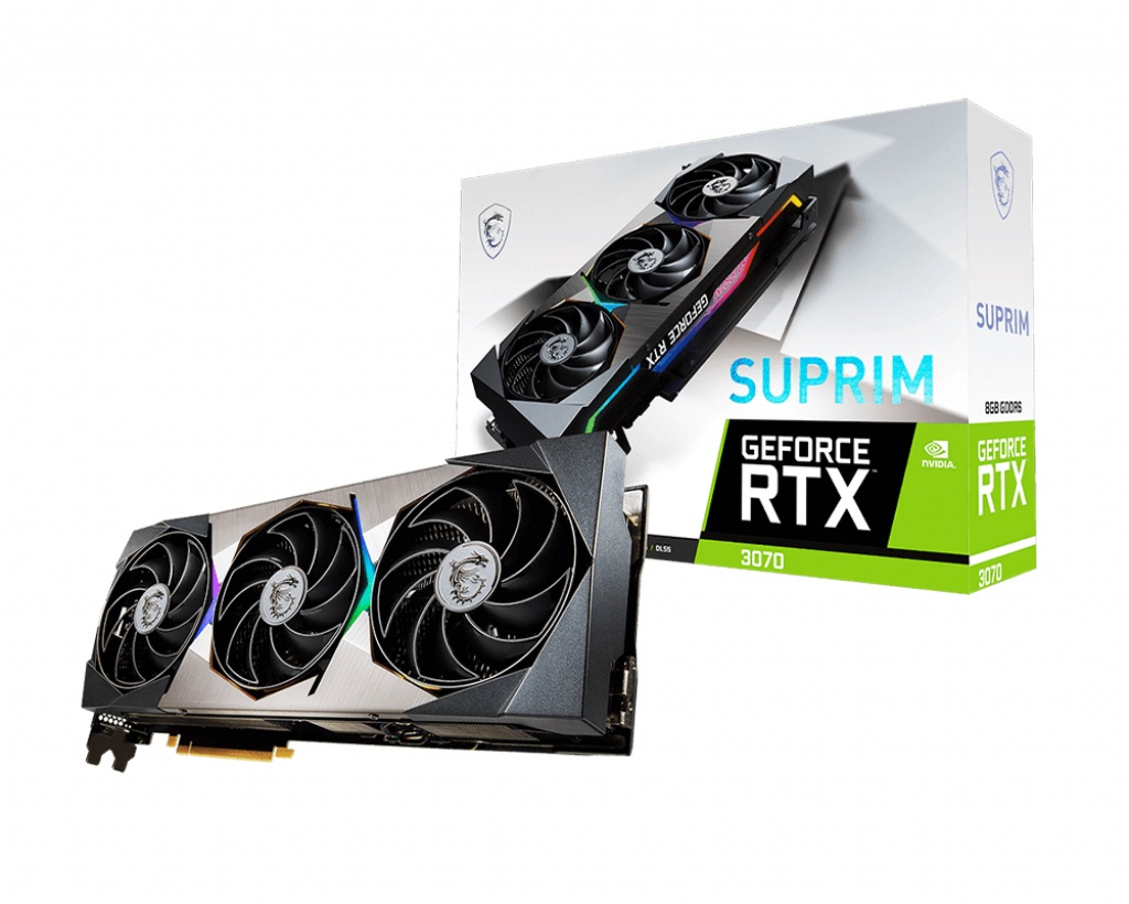 

Видеокарта GF RTX 3070 8GB GDDR6 SUPRIM MSI (GeForce RTX 3070 SUPRIM 8G)