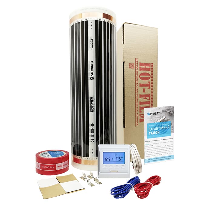 

Пленка нагревательная Korea Heating комплект 16 м² 3520 Вт с программируемым терморегулятором E51.716