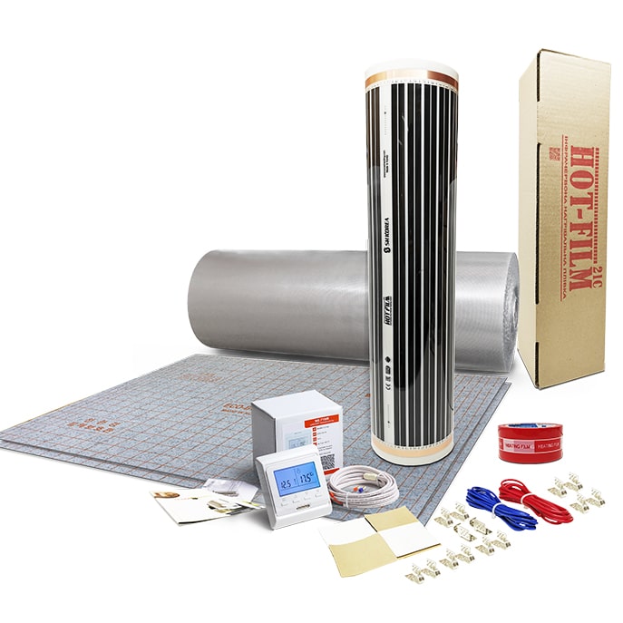 

Инфракрасный теплый пол комплект под линолеум Korea Heating 1 м² / 220 Вт