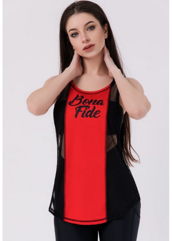 

Майка Bona Fide Shirt Classic Bona Love Red  красная с черным, Майка Bona Fide Shirt Classic Bona Love Red M красная с черным