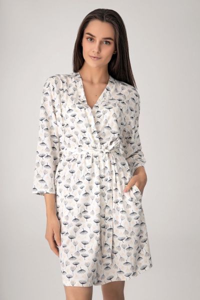 

Хлопковый халат Jasmine Navena L молочно-серый 4301/88