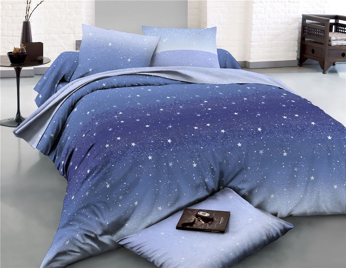 

Простынь MirSon Сатин 22-1276 Starry sky 240х260 см