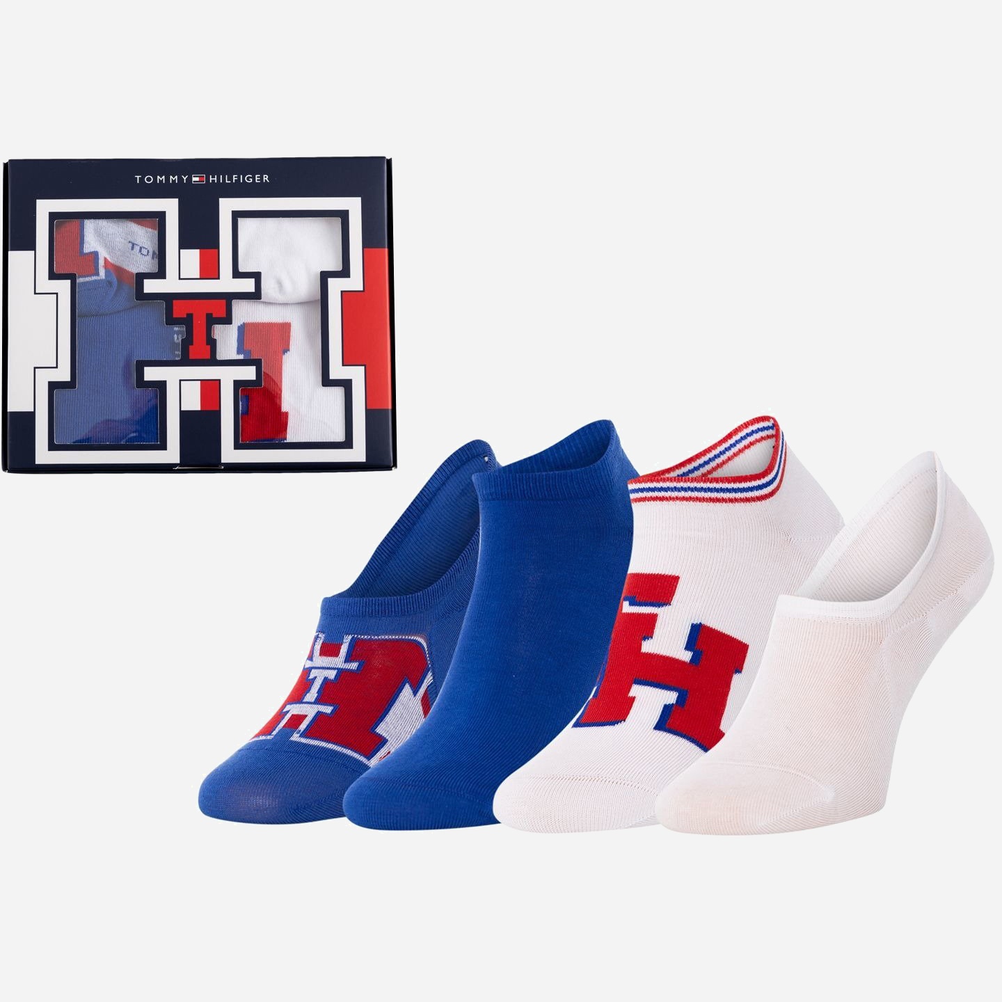 

Набор носков Tommy Hilfiger Unisex Sneaker Giftbox 392004001-470 43-46 4 пары