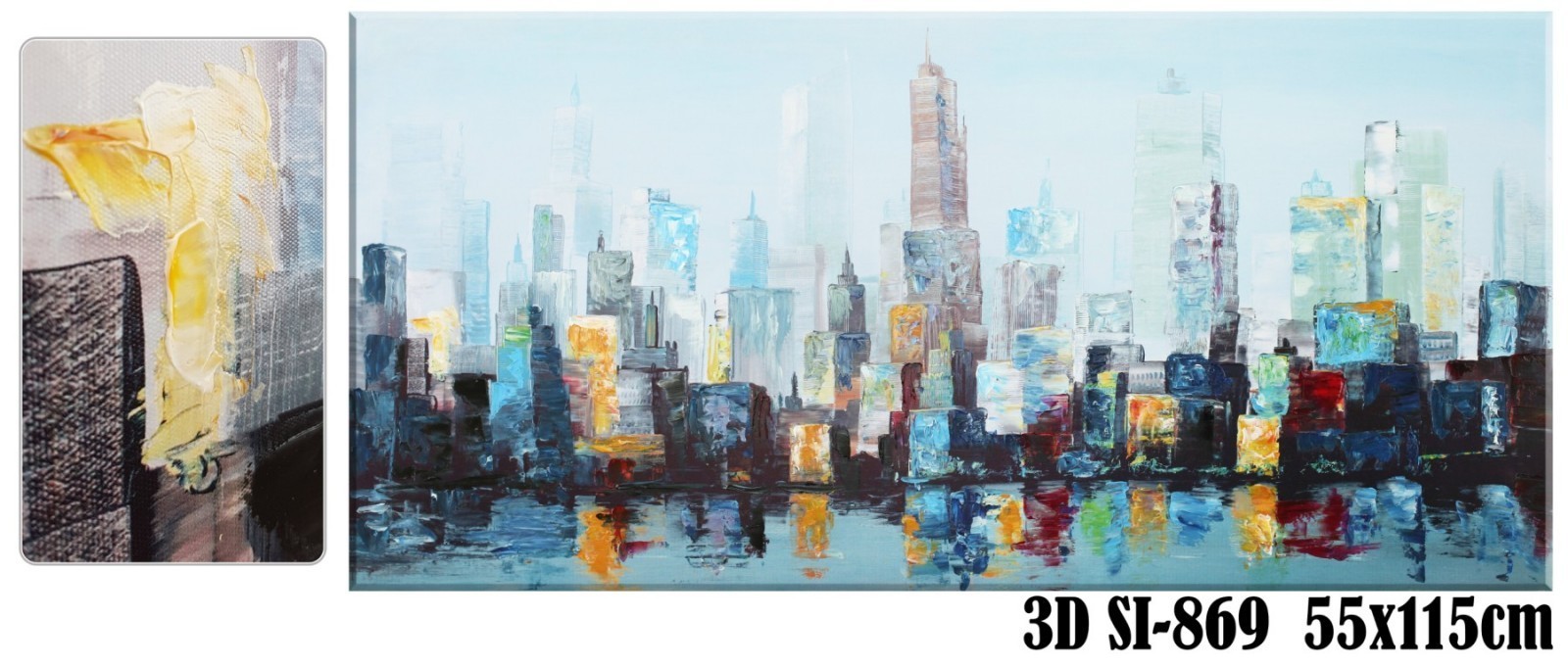 

Картина на холсте 3D SvitArt Si-869 55х115 см