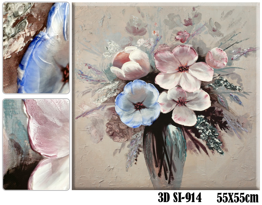 

Картина на холсте 3D SvitArt Si-914 55х55 см