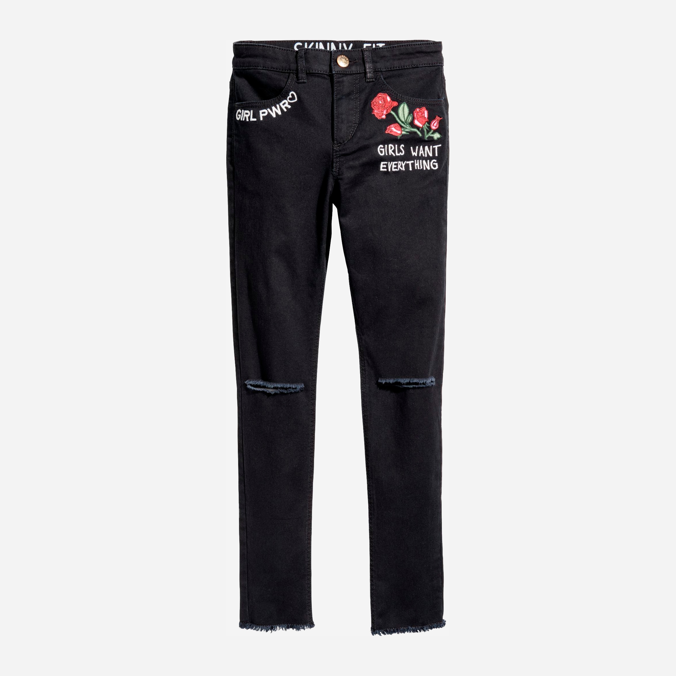 

Джинсы H&M 1706-5417016 170 см Черные