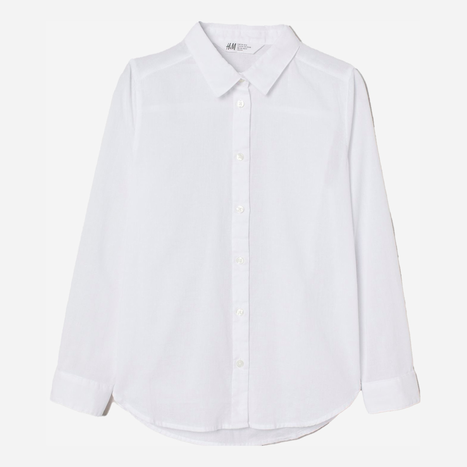 

Рубашка H&M 3006-8671622 146 см Белая (hm07923166902)
