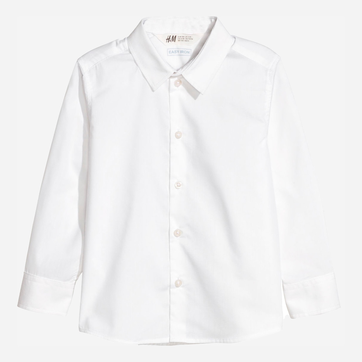 

Рубашка H&M 5659377 116 см Белая