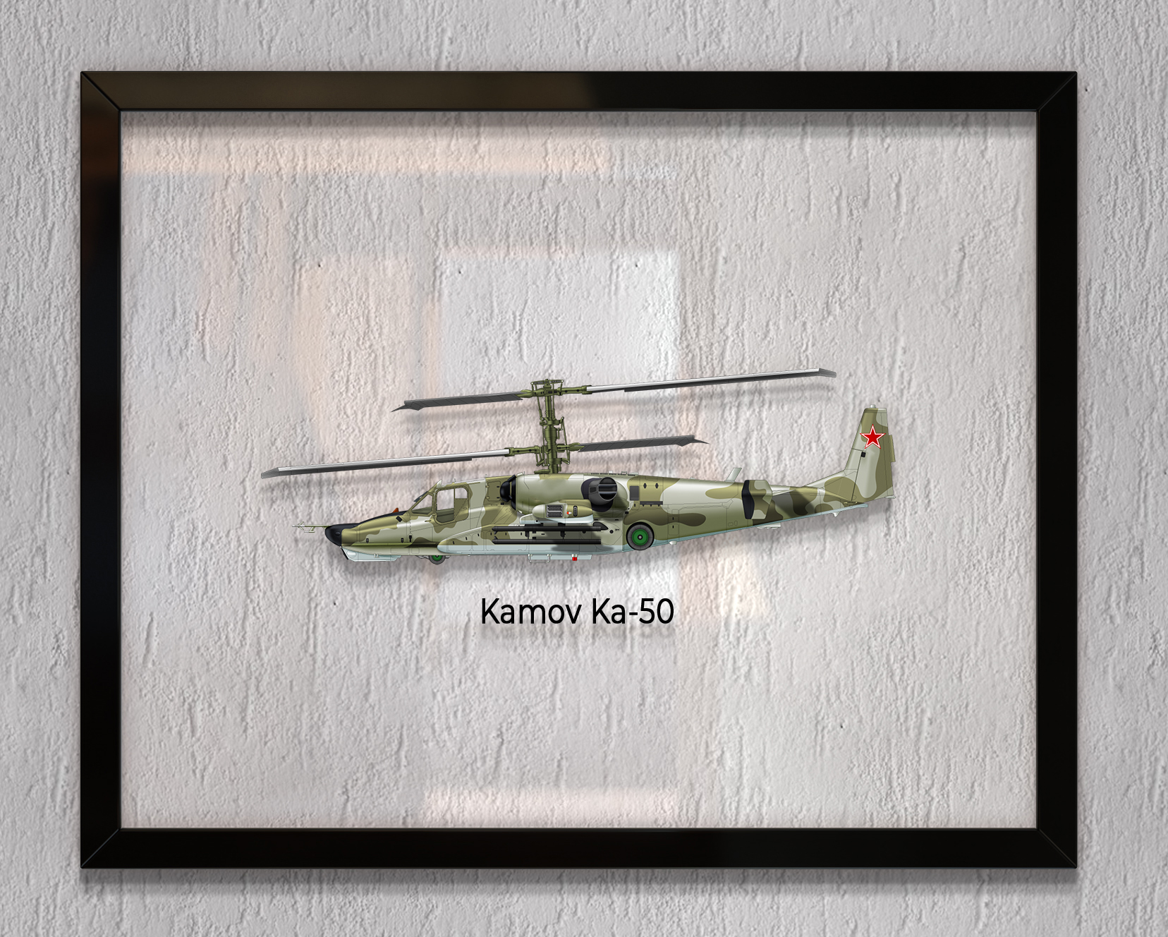 

Принт на стекле Artel «Вертолет Камов Ка-50» 36 x 28см