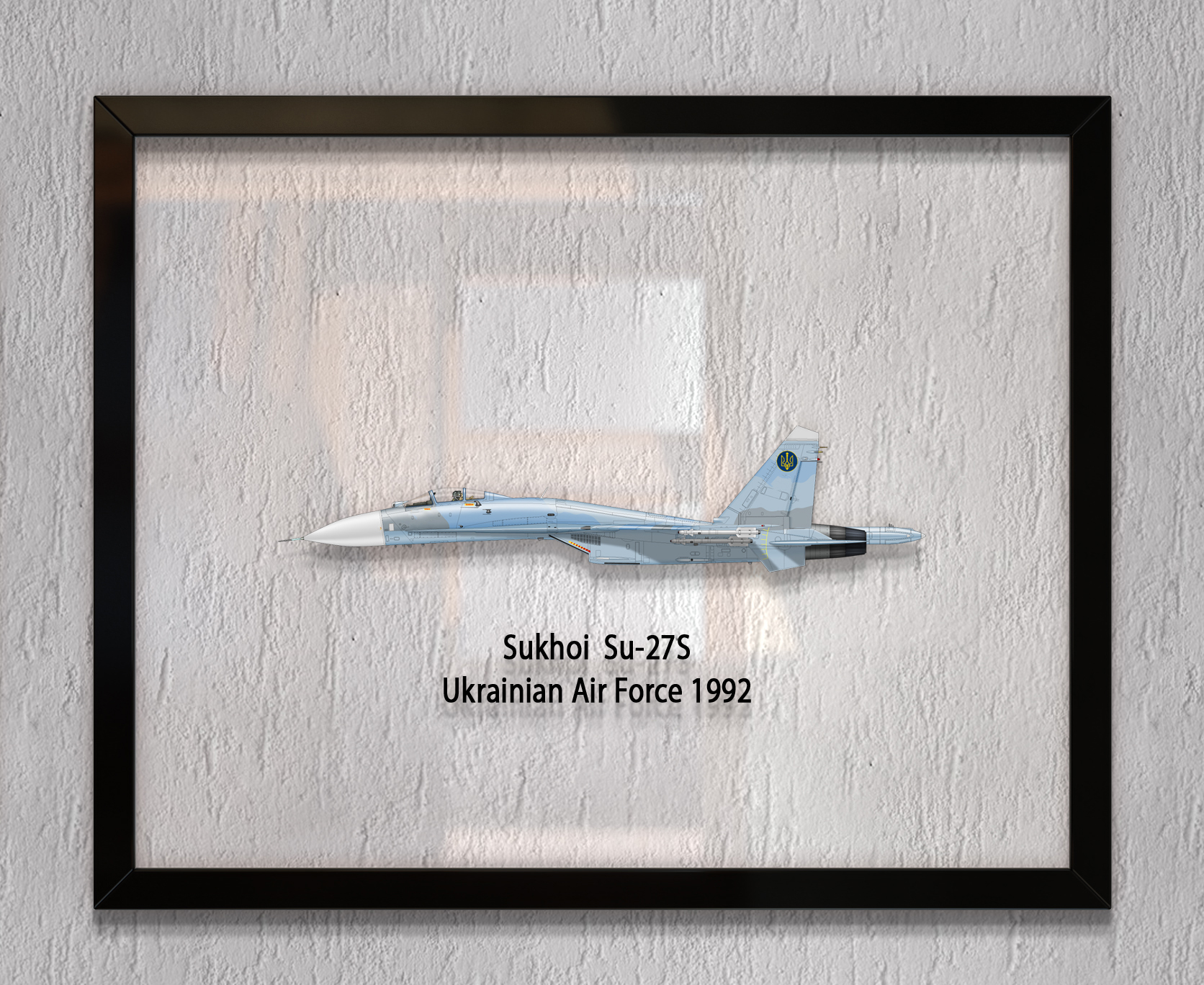 

Принт на стекле Artel «Самолет Су-27С 1992 года» 46 x 36см