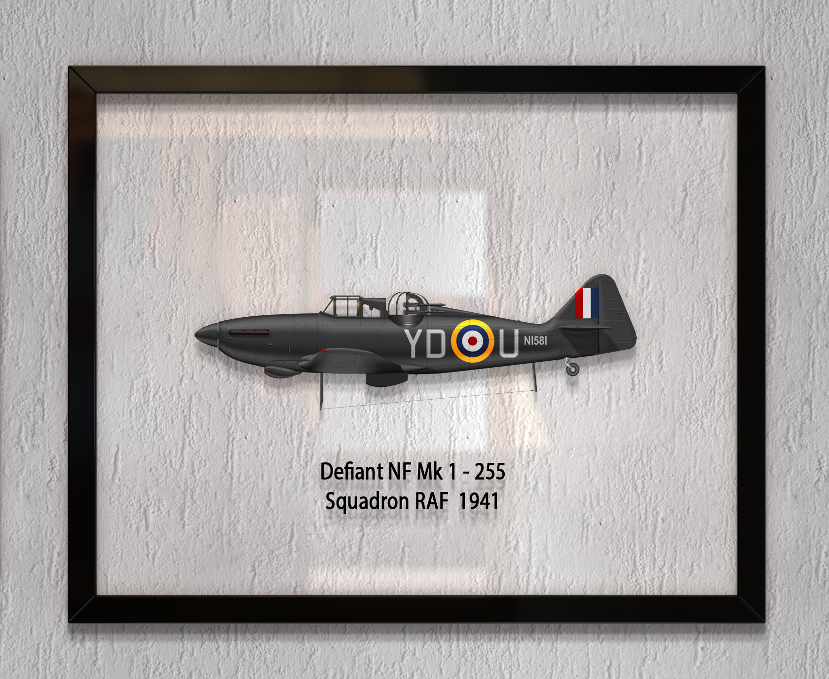 

Принт на стекле Artel «Самолет Boulton Paul Defiant Mk 1 255 Эскадрилья 1941 год» 50 x 40см