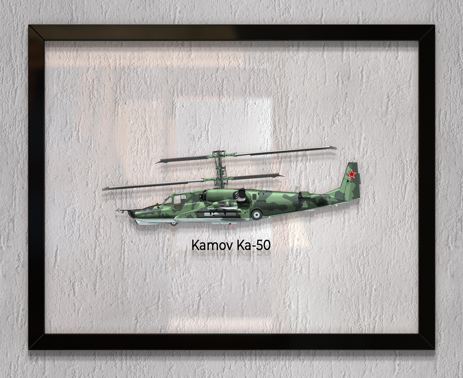 

Принт на стекле Artel «Ударный вертолет Камов Ка-50» 50 x 40см