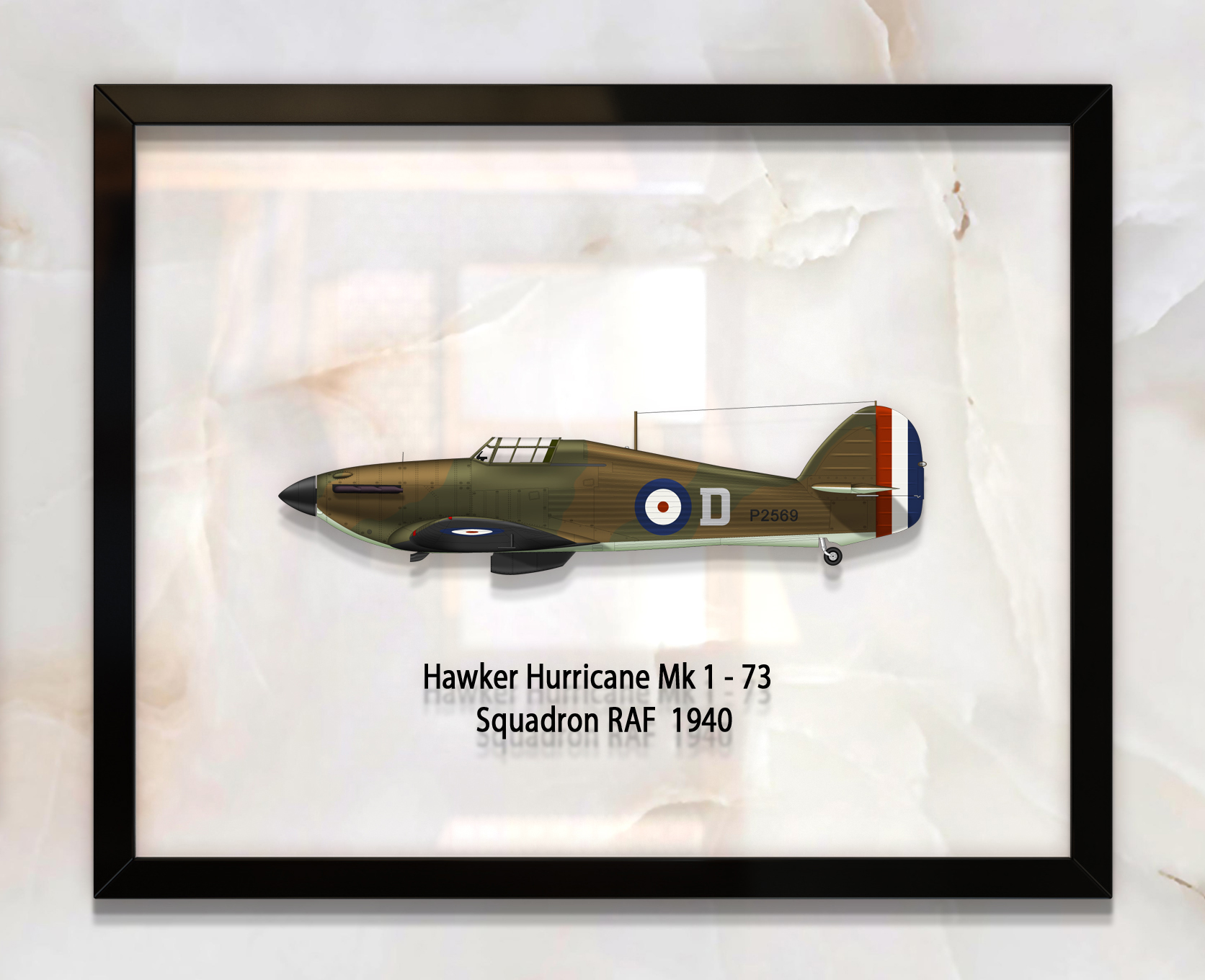 

Принт на стекле Artel «Истребитель Hawker Hurricane Mk 1 73 Эскадрилья 1940 год» 50 x 40см