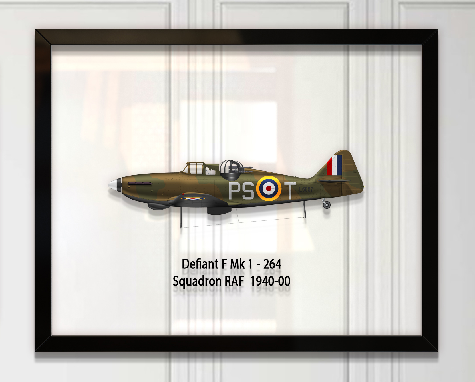 

Принт на стекле Artel «Самолет Boulton Paul Defiant Mk 1 264 Эскадрилья RAF 1940 год» 46 x 36см