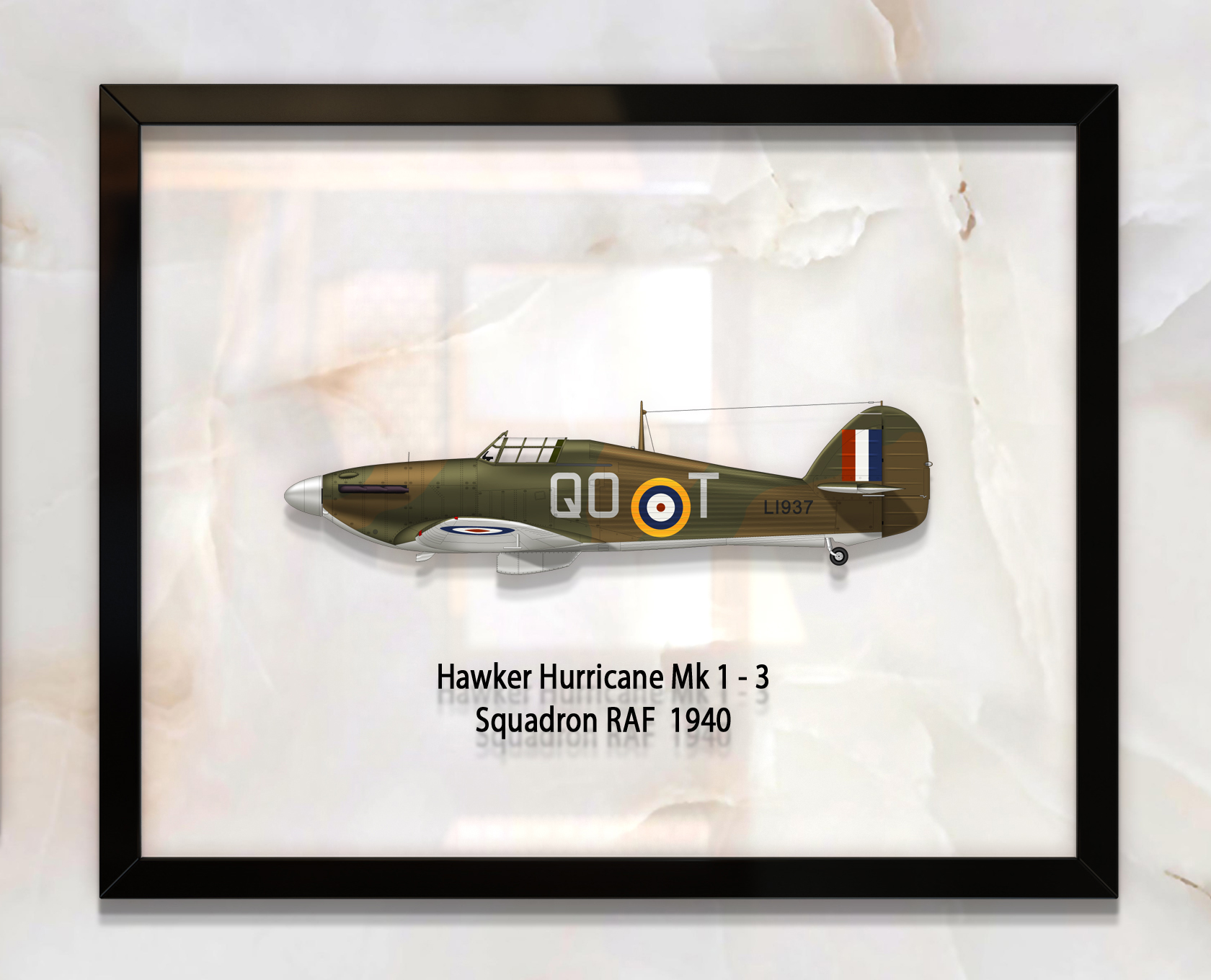 

Принт на стекле Artel «Истребитель Hawker Hurricane Mk 1 3 Эскадрилья 1940 год» 46 x 36см