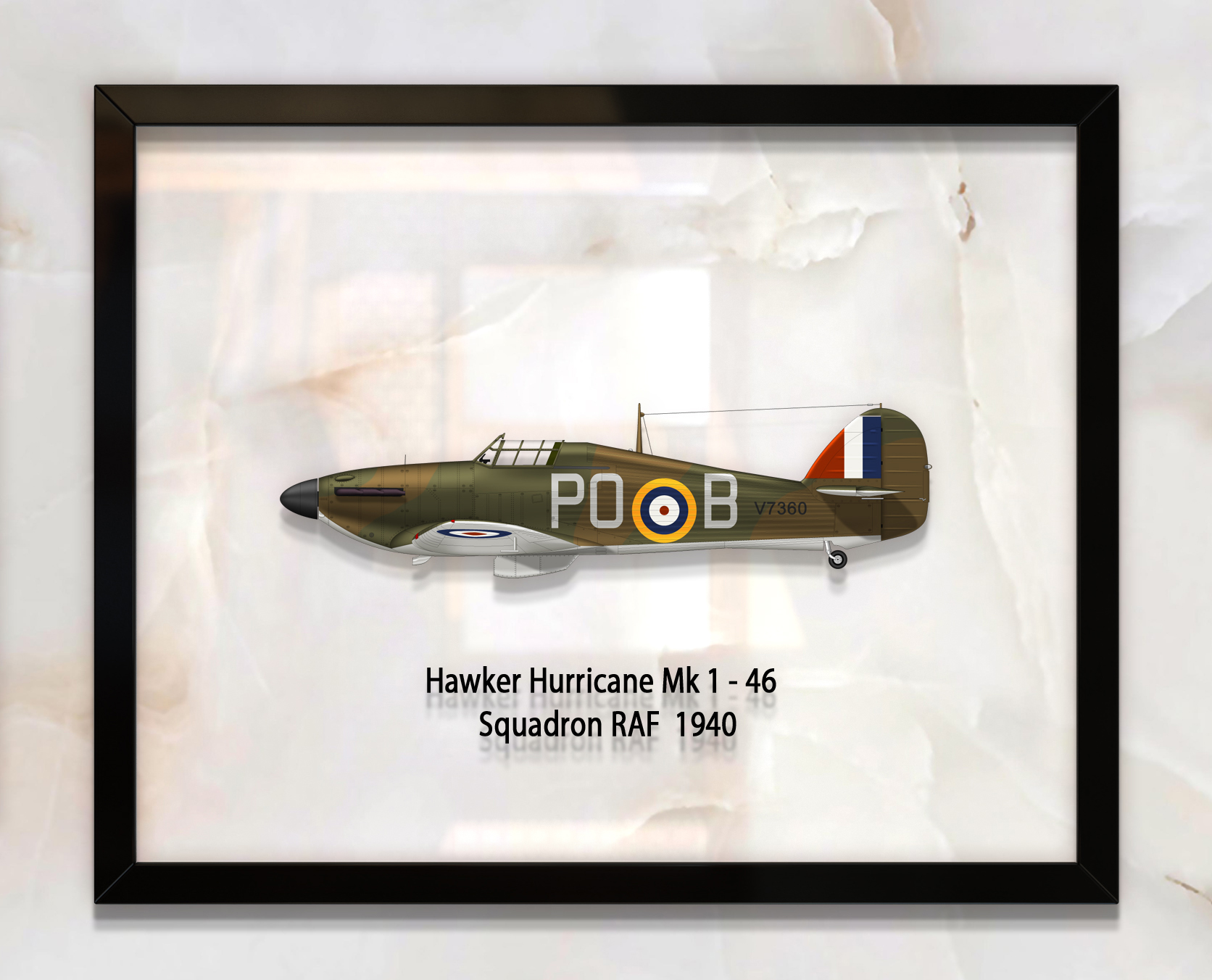 

Принт на стекле Artel «Истребитель Hawker Hurricane Mk 1 46 Эскадрилья 1940 год» 61 x 46см