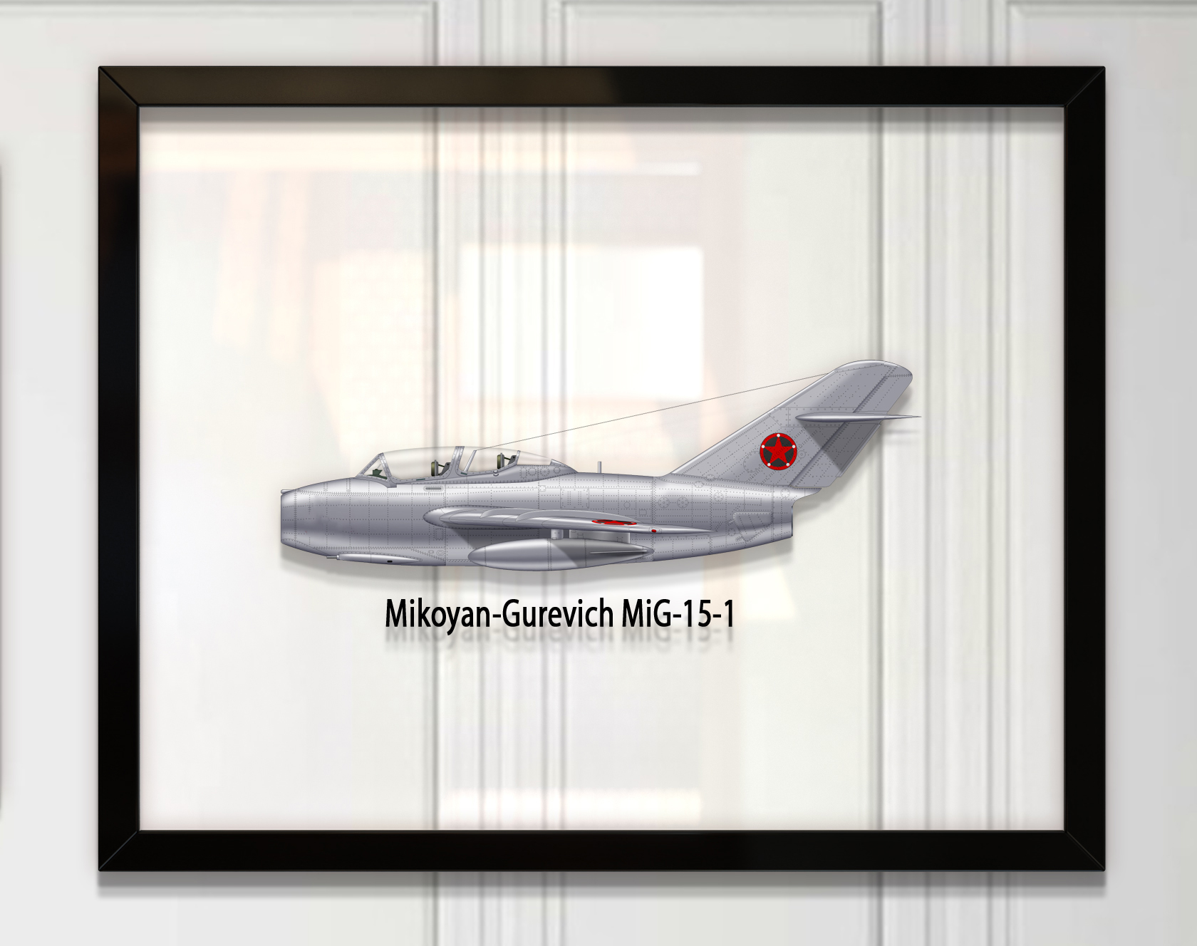 

Принт на стекле Artel «Истребитель МиГ-15» 46 x 36см