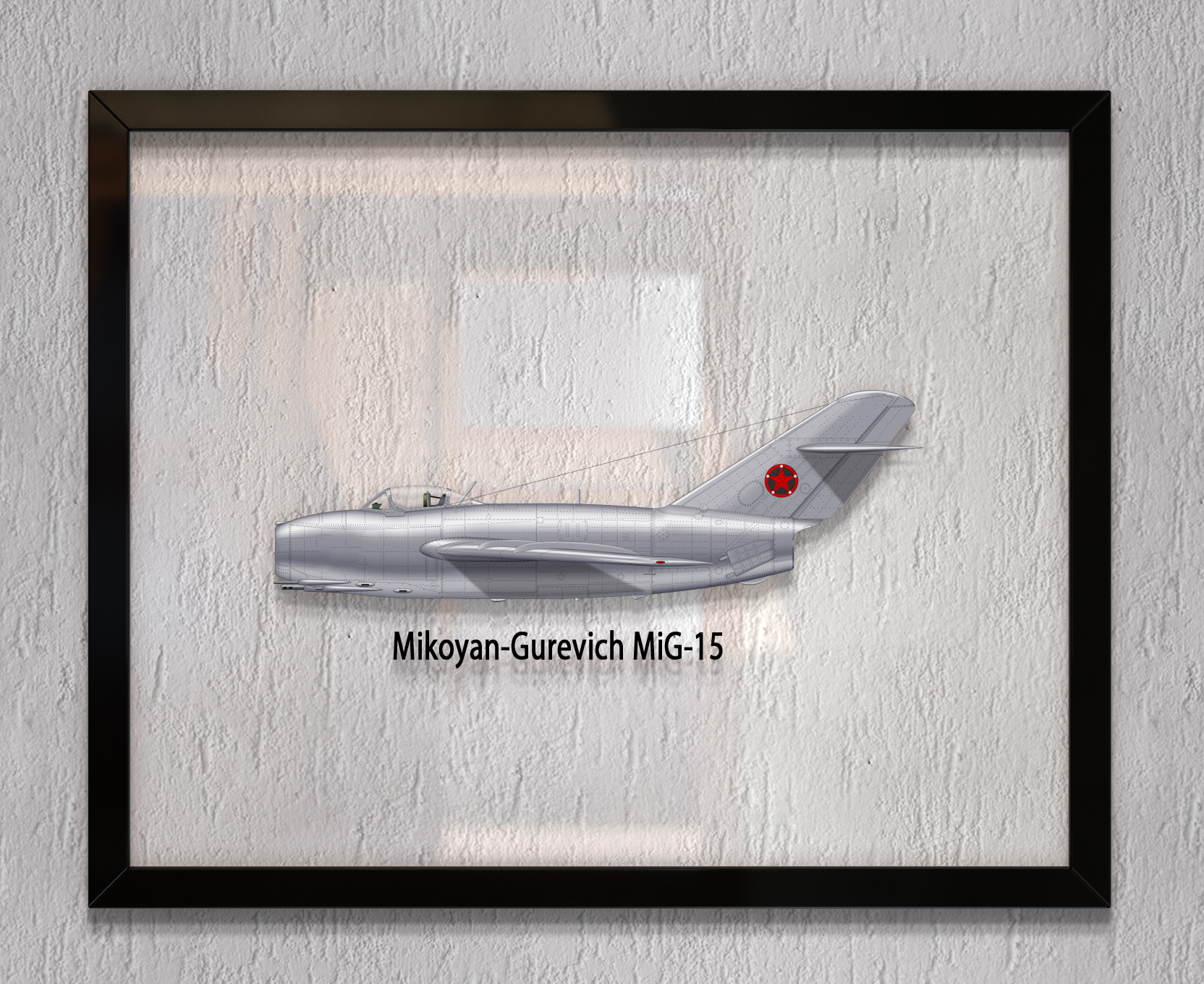 

Принт на стекле Artel «Самолет МиГ-15» 50 x 40см