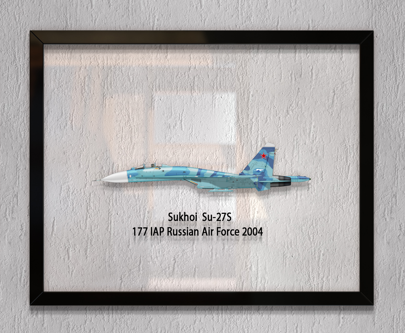 

Принт на стекле Artel «Самолет Су-27С ВВС России 2004 года» 50 x 40см