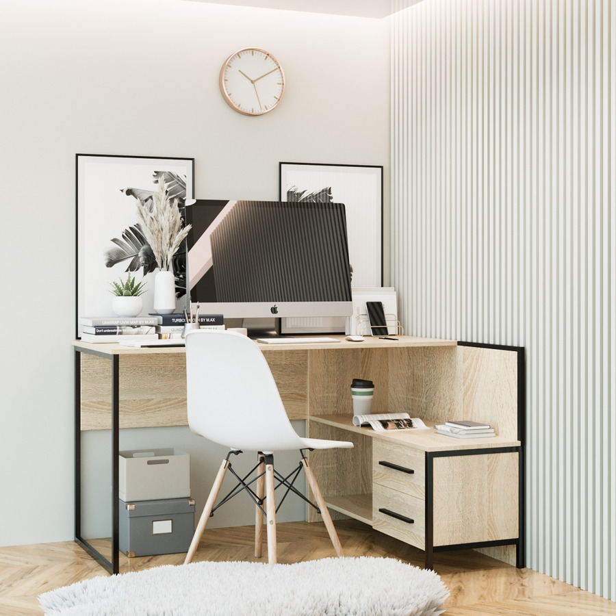 

Офисный стол Fenster Вектор Дуб сонома 74x130x101,5