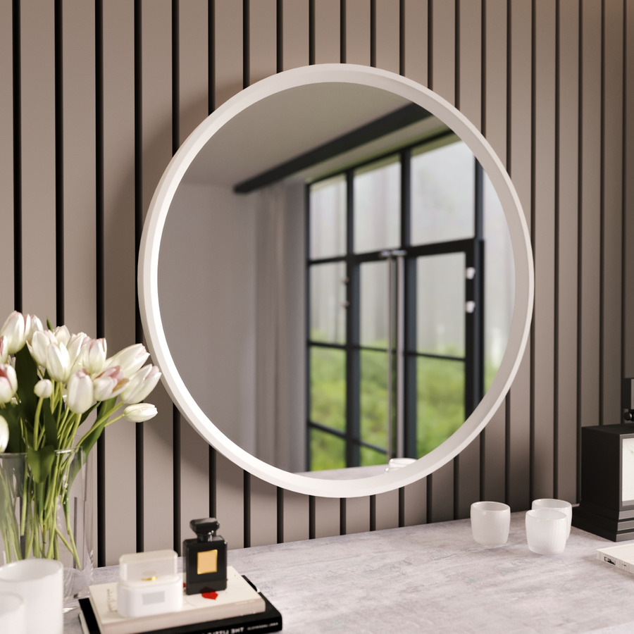 

Настенное зеркало Fenster Токио-600 Белое