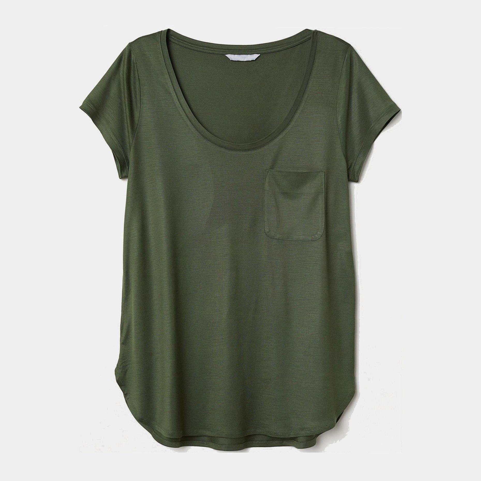 

Футболка H&M 5486137-ACXO-ACXO S Темно-зеленая