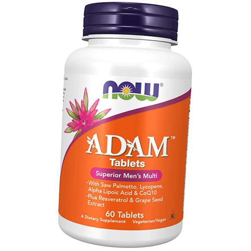 

Витамины для мужчин, Adam, Now Foods 60таб (36128002)