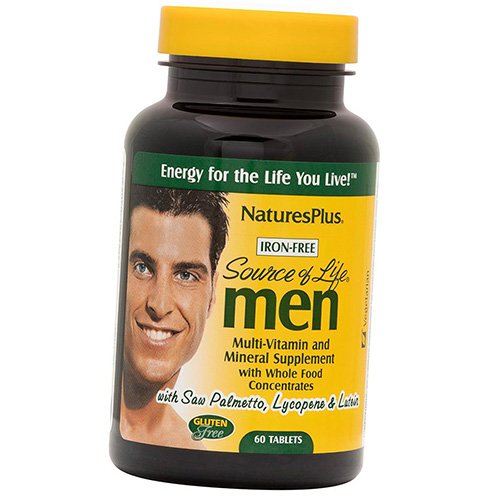 

Витамины для мужчин, Source of Life Men, Nature's Plus 60таб (36375097)