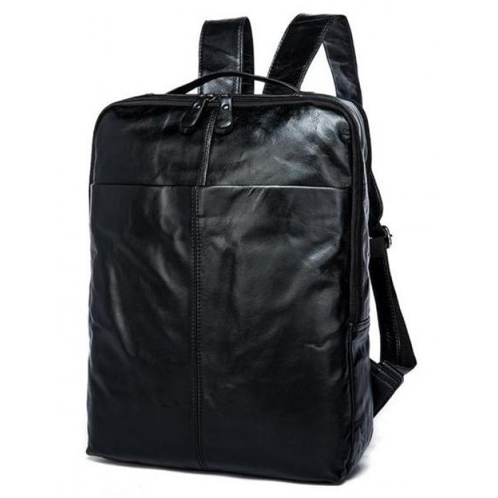 

Кожаный рюкзак мужской TIDING BAG 29х38х11,5 см Черный