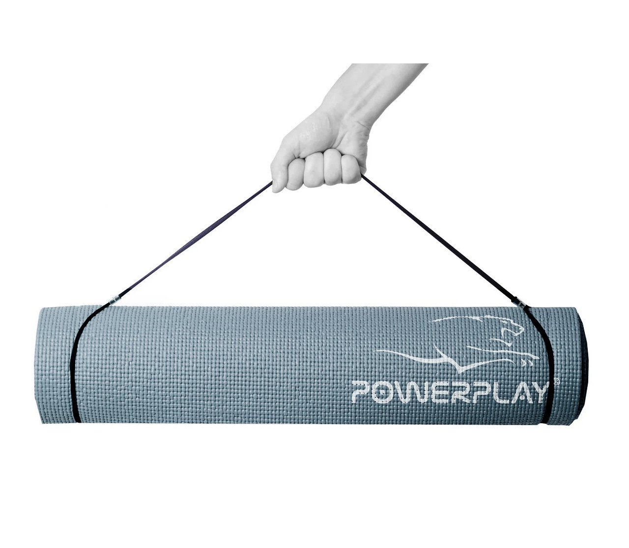 

Коврик для фитнеса и йоги PowerPlay 173х61х0,6 см (fit0007491) Серый