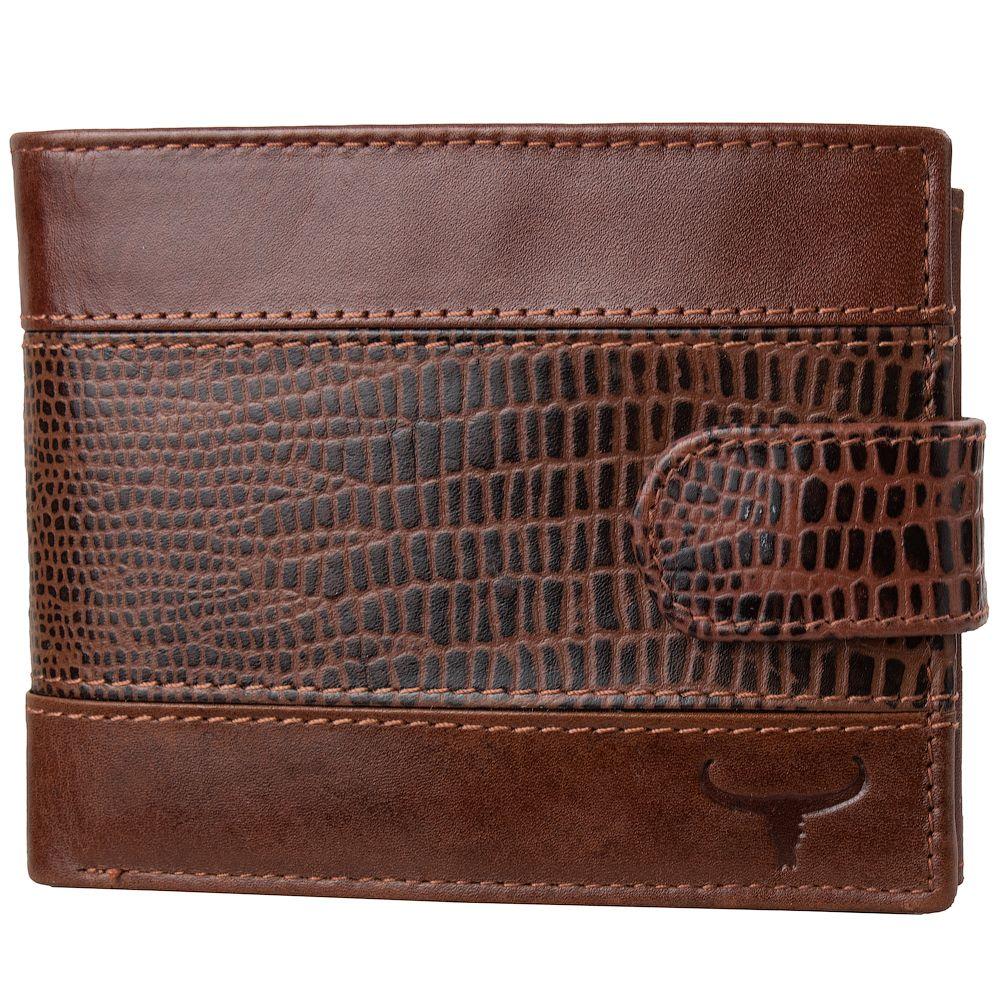 

Кожаное портмоне мужское Buffalo Wild 12х10х2,5 см Черный