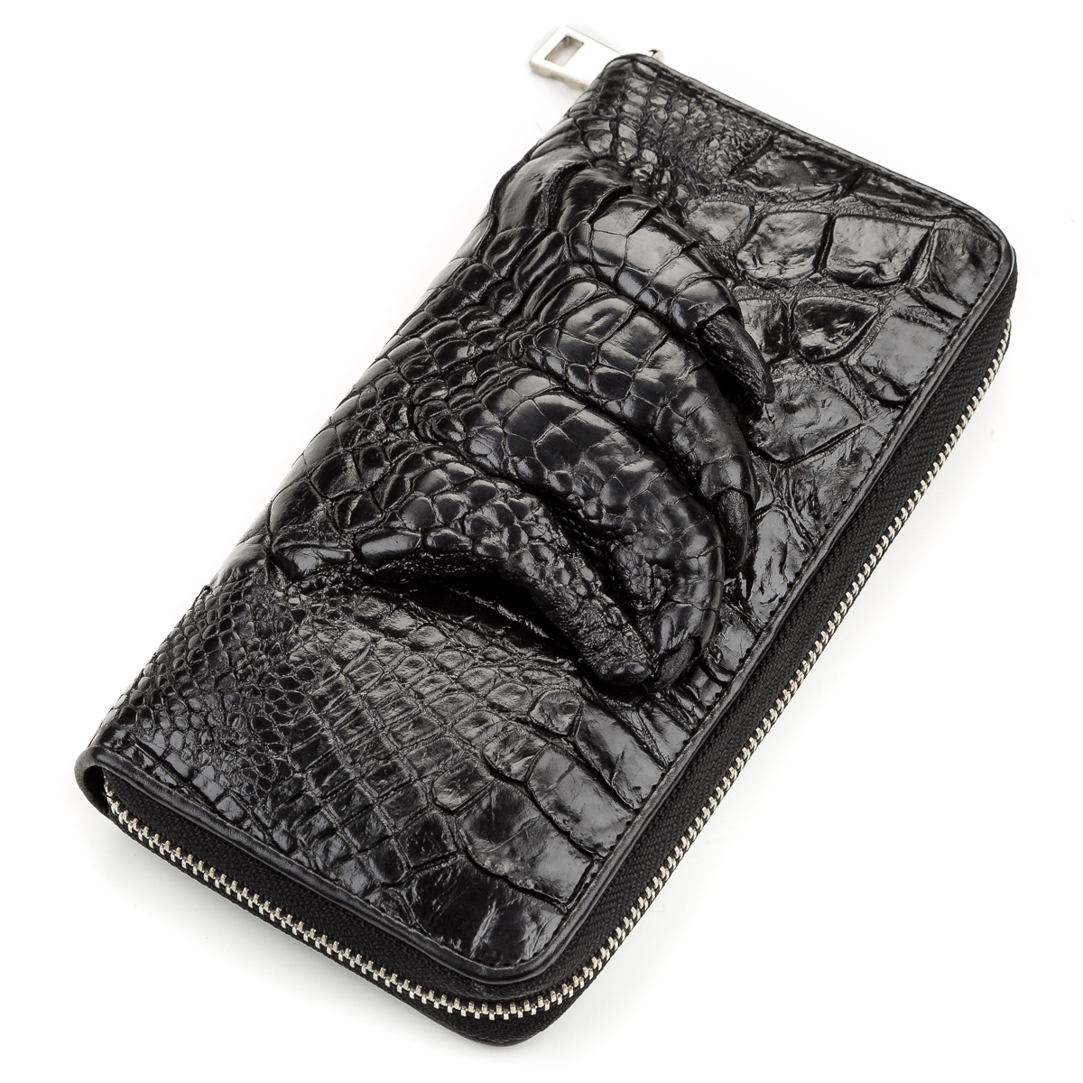 

Кожаный кошелек мужской CROCODILE LEATHER 19,5х9,5 см Черный