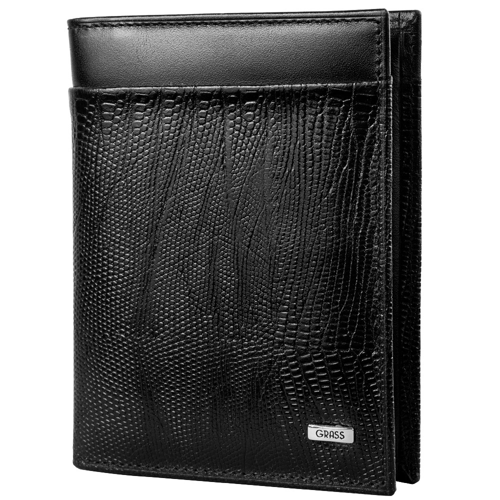 

Кожаная обложка для водительских прав мужской Grass 9,3х12,3х1,5 см (acs0016514) Черный