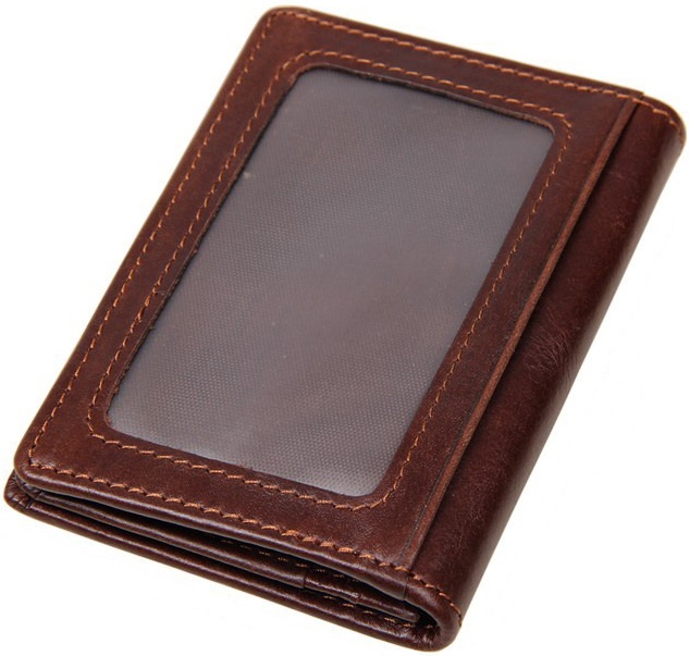 

Визитница кожаная Vintage 7,5x10,5 см Коричневый