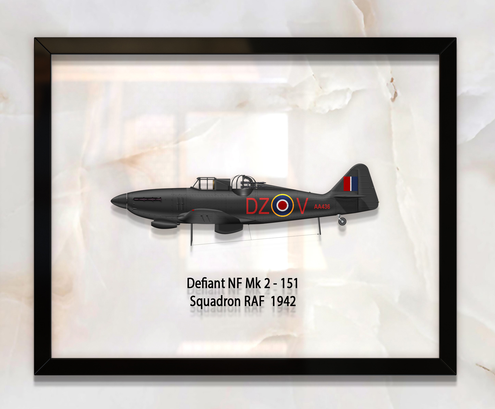 

Принт на стекле Artel «Истребитель Boulton Paul Defiant Mk 1 151 Эскадрилья 1942 год» 61 x 46см