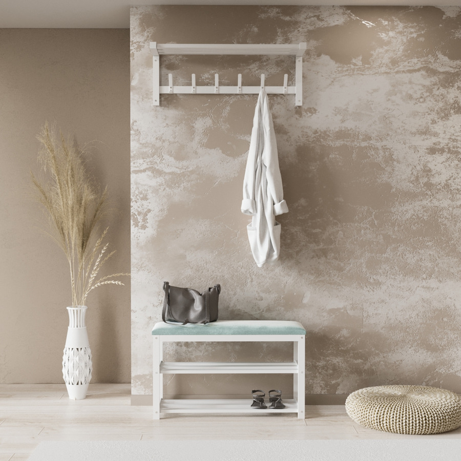 

Прихожая Fenster Валенсия 2 Бело-бирюзовая