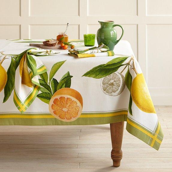 

Скатерть WSI Цитрусы 178см на 229см 100% хлопок