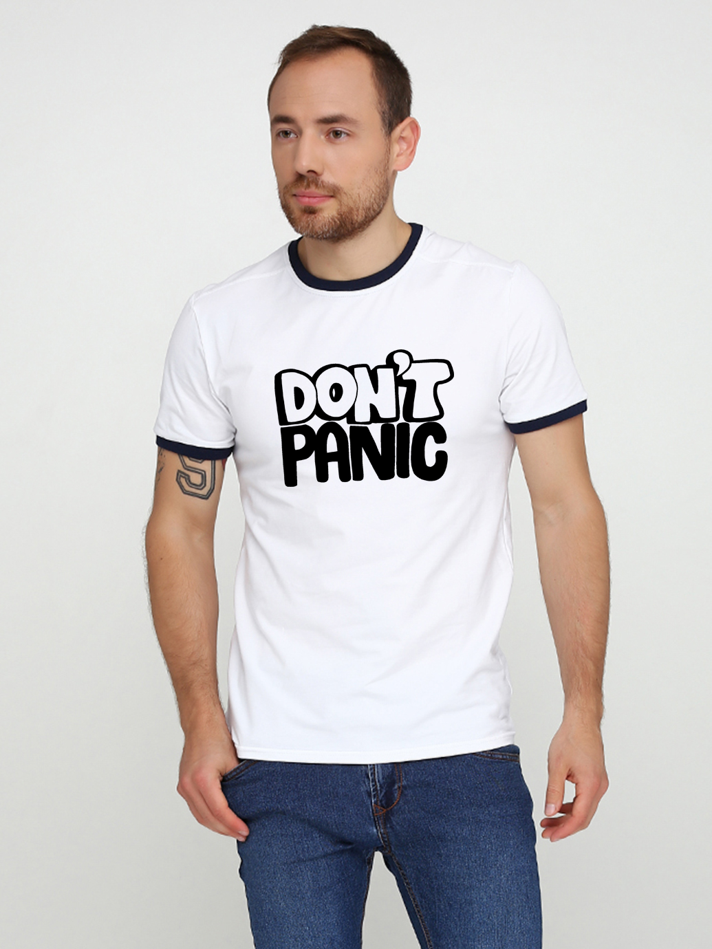 

Футболка Malta 19М440-24-П2 Don’t Panic-B L (48) Белая-1