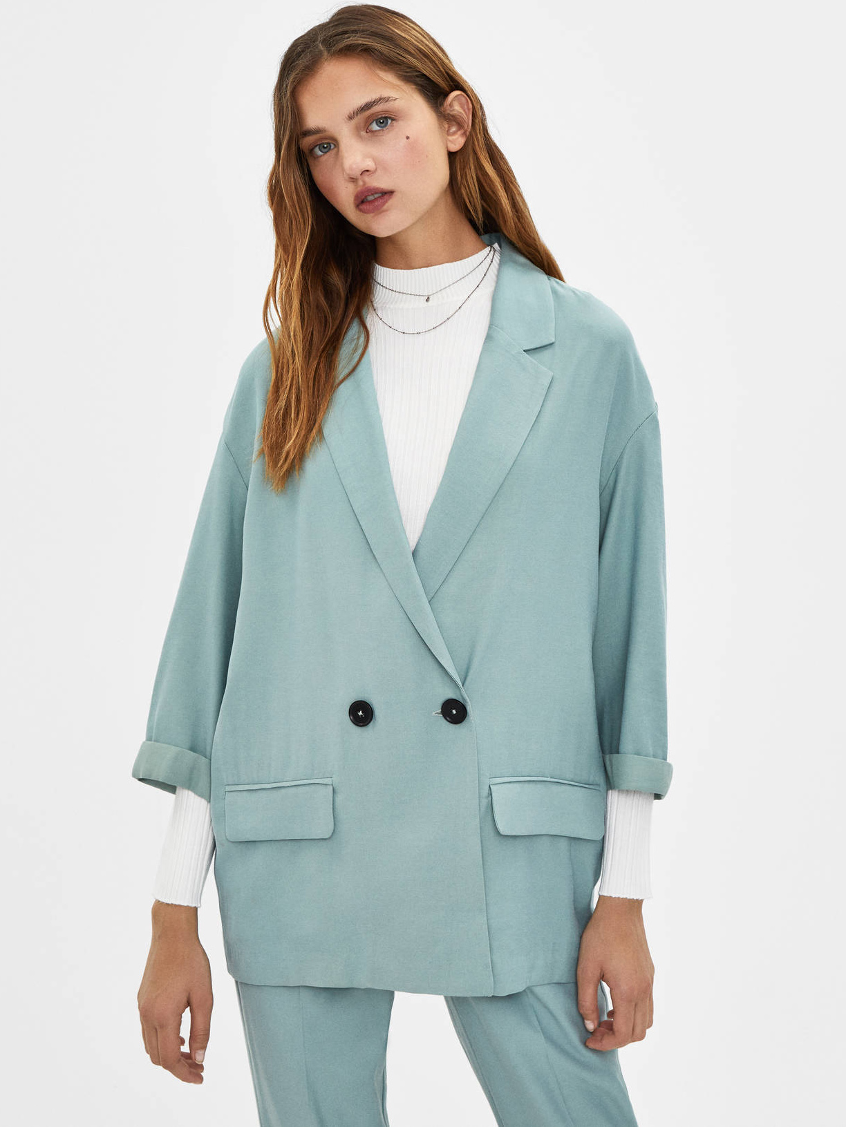 

Пиджак Bershka 06119190982 XS Мятный