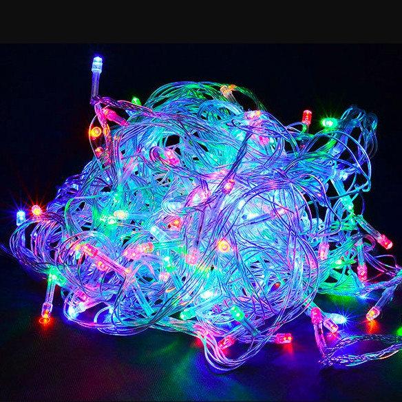 

Гирлянда Bonita Нить светодиодная LED 300 лампочек Мульти, 1500 см, прозрачный провод (1-12, 11300-01)