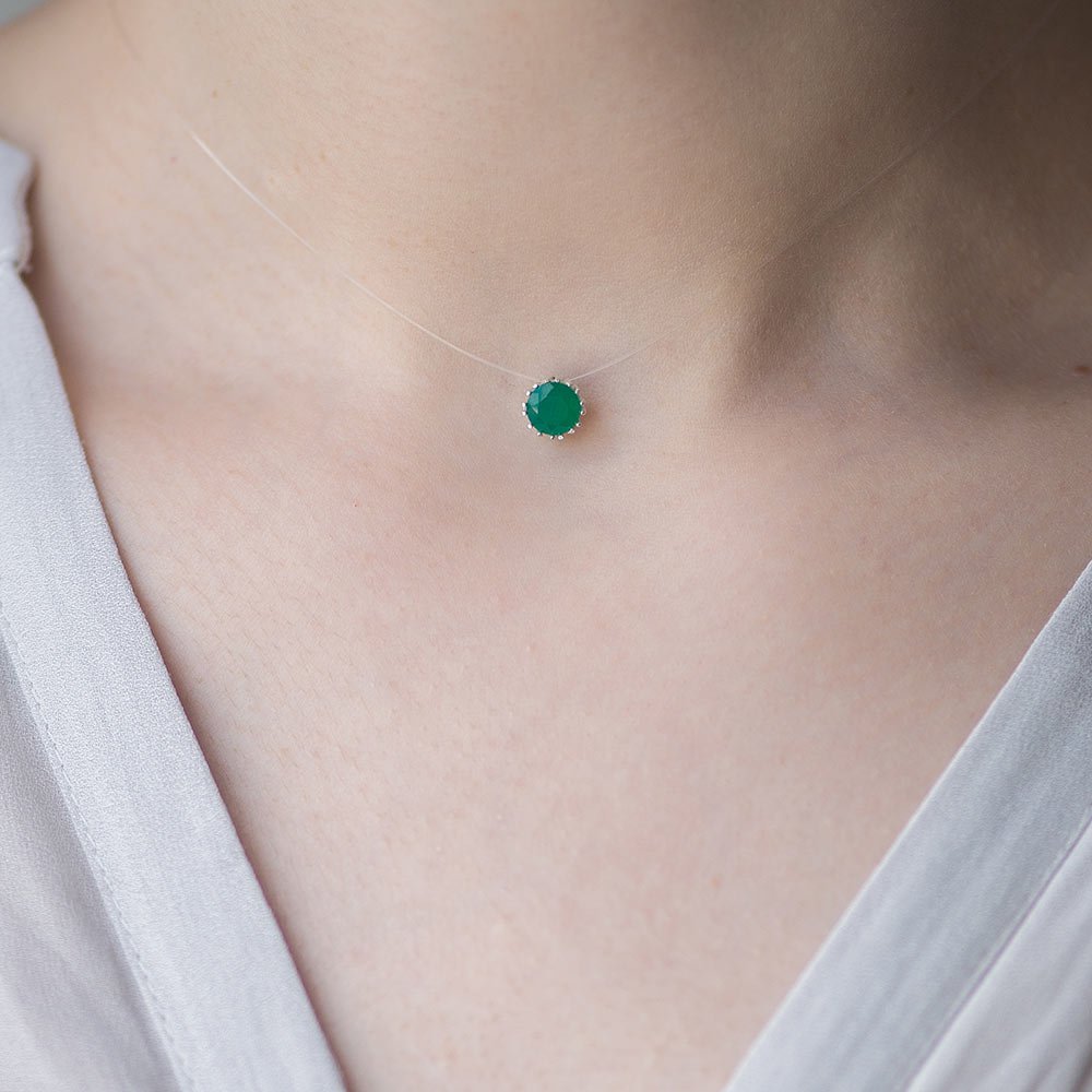 

Камушек на леске (зеленый оникс) 18531 Оникс