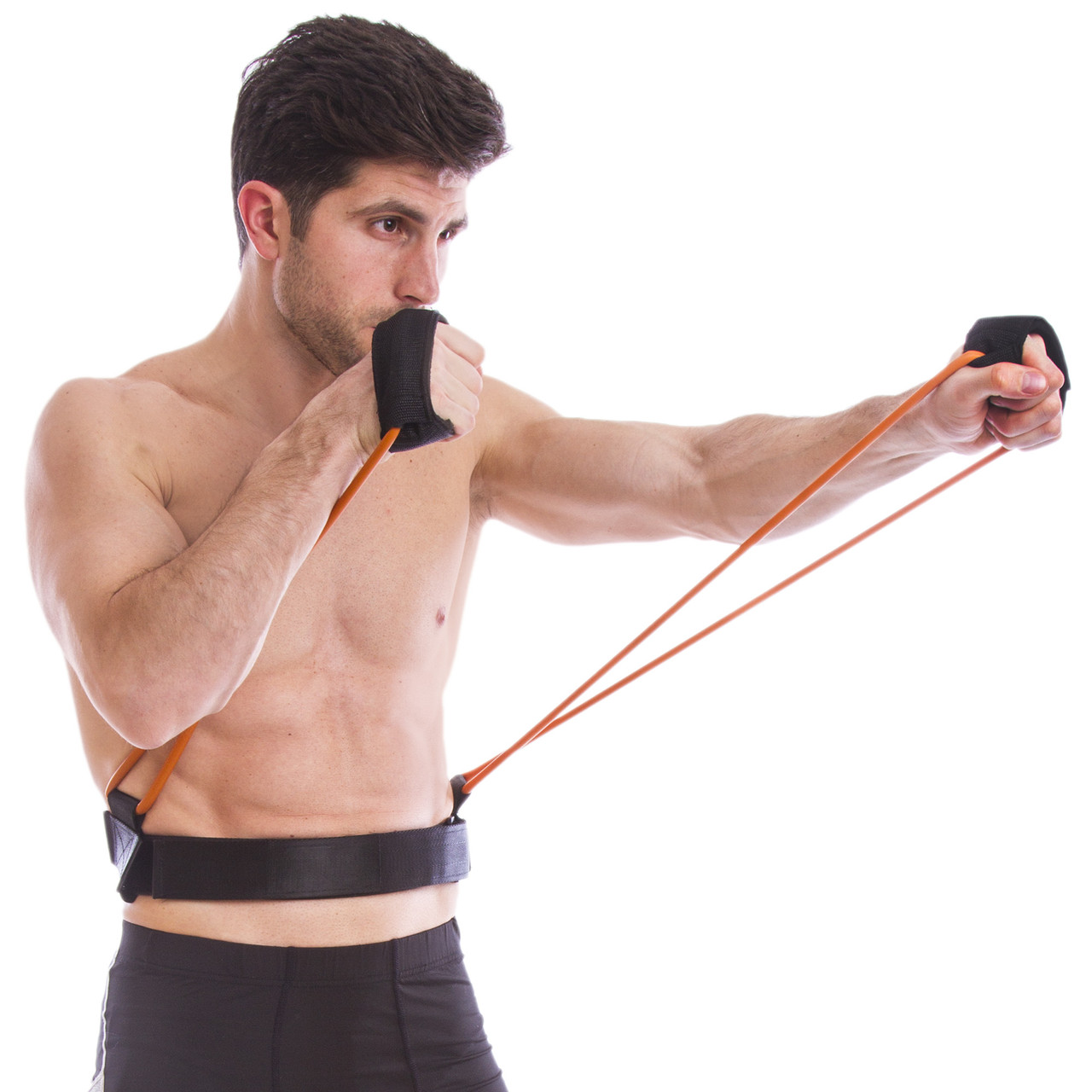

Тренировочная система боксера с поясом Record My Fit 6952 Black-Orange