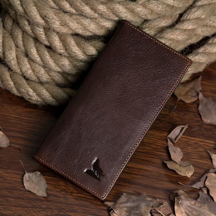 

Кожаный кошелек мужской Vintage 9x18,5 см Коричневый