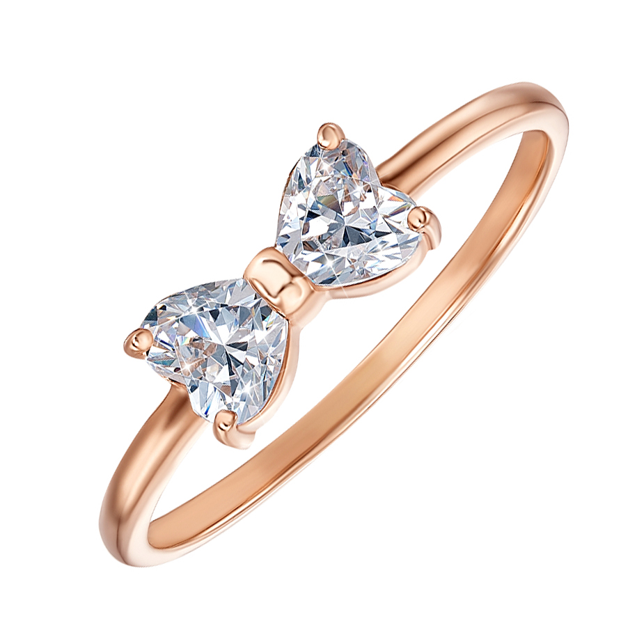 

Кольцо из красного золота с кристаллами Swarovski 000136703 17.5 размера