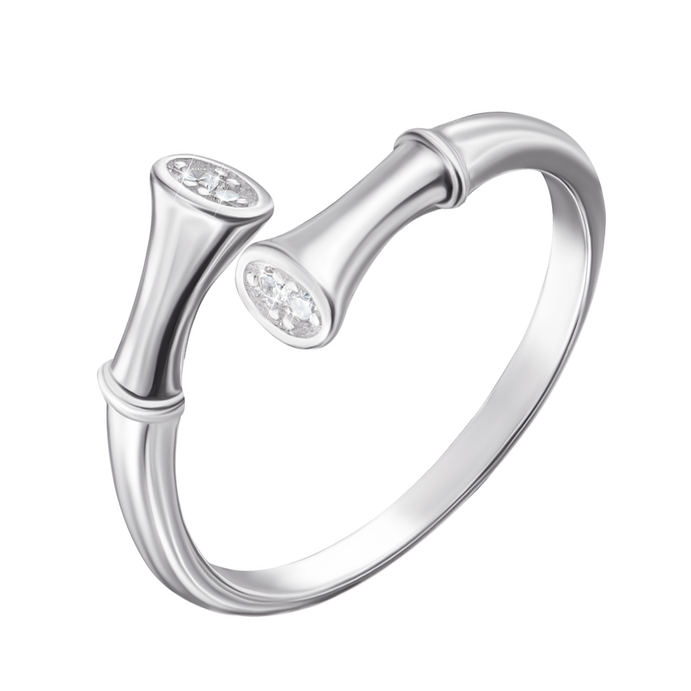 

Серебряное кольцо с фианитами 000122458 17 размера